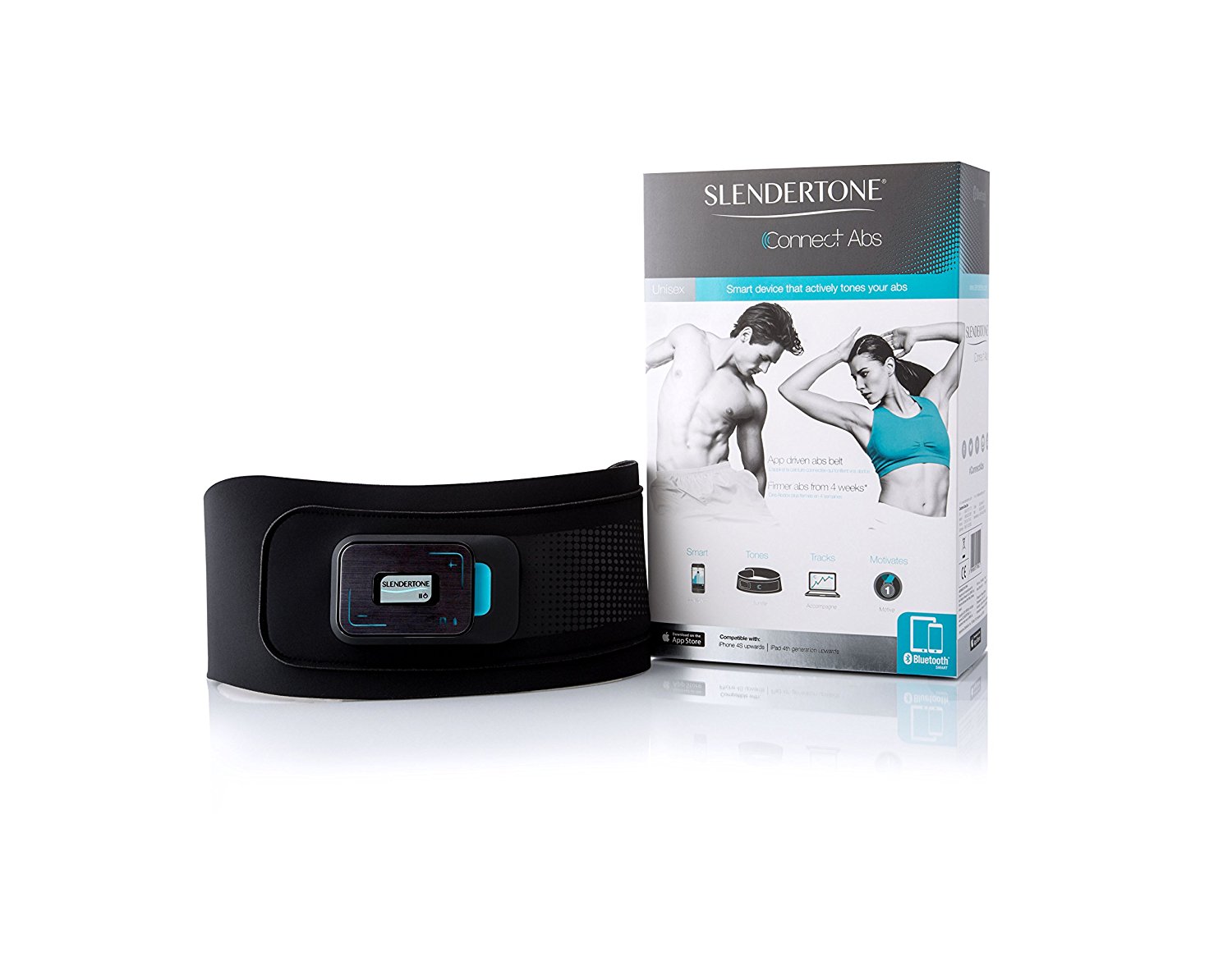 Slendertone Connect Abs Connected Abdominal Toning Belt 61-107 cm Black :  : Sports & Outdoors